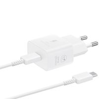 Samsung ﻿Original 25W Efficiency Adapter mit USB-C- auf USB-C-Kabel - 1 Meter - Weiß