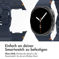 imoshion Wave Silikonarmband für das  Samsung Galaxy Watch 8 (40/44mm) / Classic (46mm) - Dunkelblau