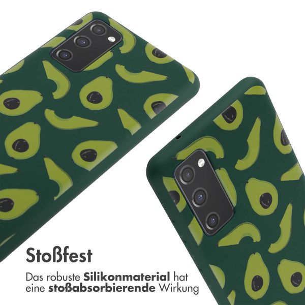 imoshion Silikonhülle design mit Band für das Samsung Galaxy S20 FE - Avocado Green