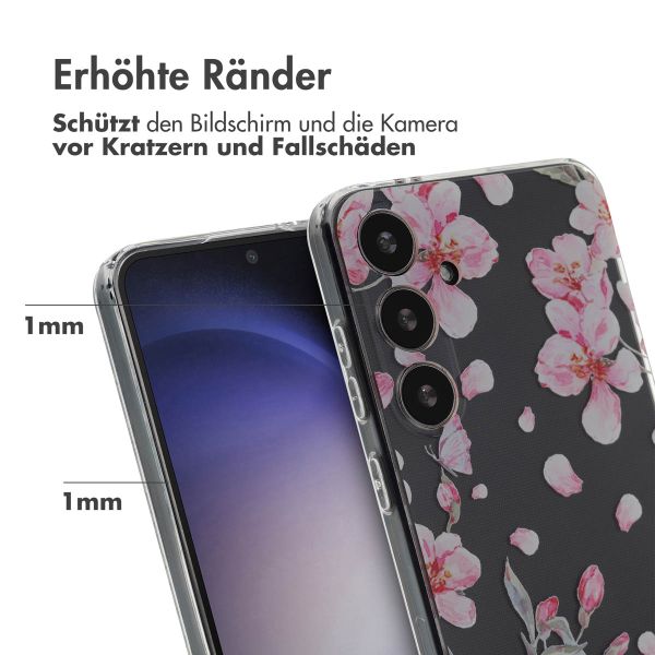 imoshion Design Hülle Samsung Galaxy S24 Plus - Blossom Watercolor
