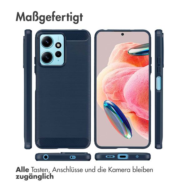 imoshion Brushed Back Cover Xiaomi Redmi Note 12 (4G) - Dunkelblau
