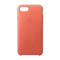 Apple Leder-Case Orange für das Apple iPhone SE (2022 / 2020) / 8 / 7