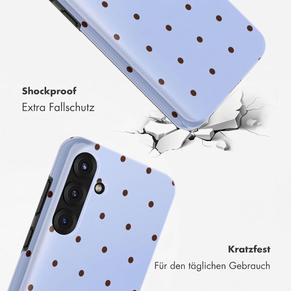 Selencia Vivid Back Cover Samsung Galaxy S25 FE - Happy Dots Digital Sky