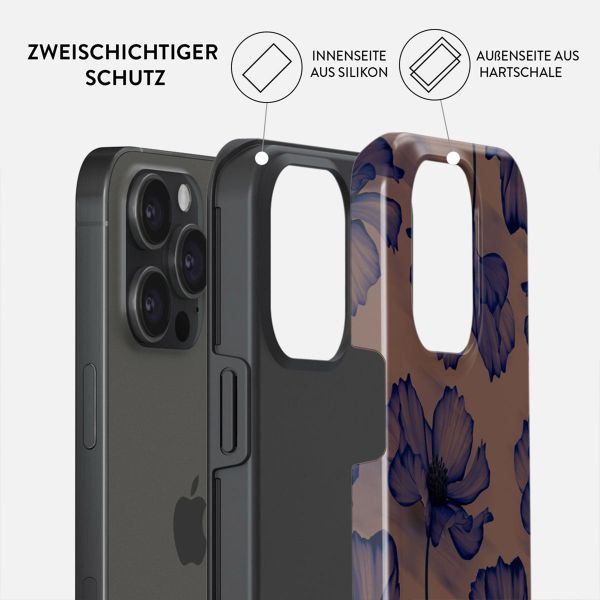 Burga Tough Back Cover für das Apple iPhone 15 Pro - Velvet Night