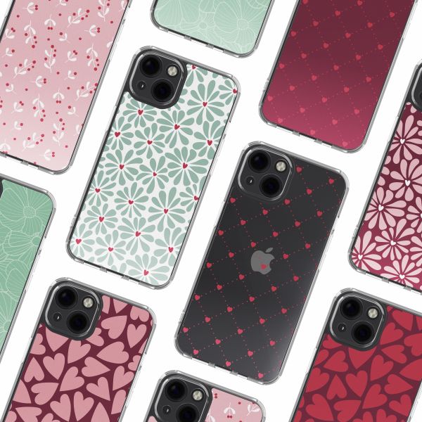 imoshion Design Hülle Apple iPhone 13 - Bloom Love Sage Green