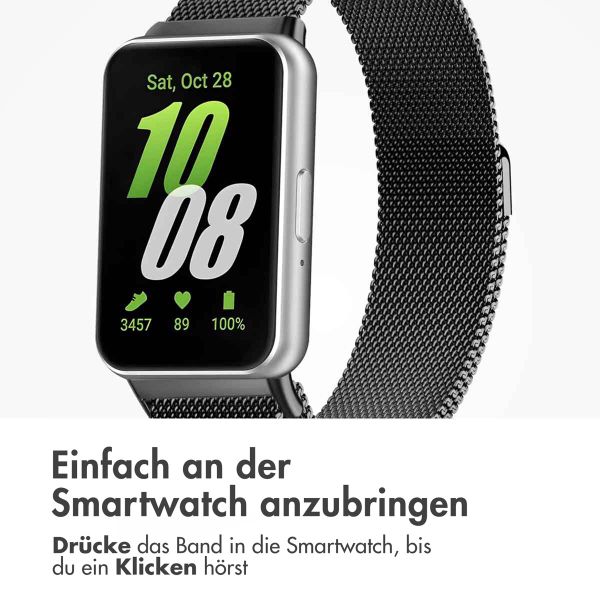 imoshion Mailändische Magnetarmband für das Samsung Galaxy Fit 3 - Schwarz