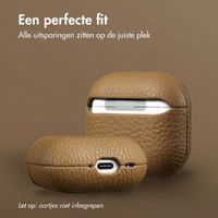 Accezz Echtleder Case  Apple Airpods 4 - Taupe
