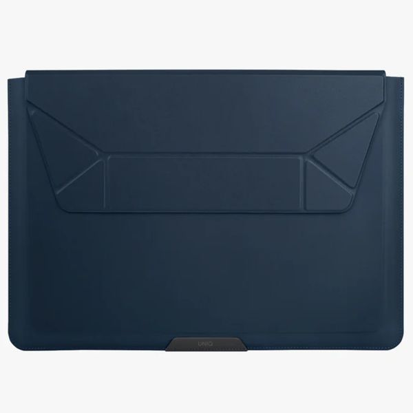 Uniq Oslo Laptop Hülle 14 Zoll - Laptop Sleeve mit faltbarem Laptopständer - Navy Blue