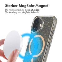 imoshion Klare Glitter Backcover mit MagSafe Apple iPhone 16 - Gold