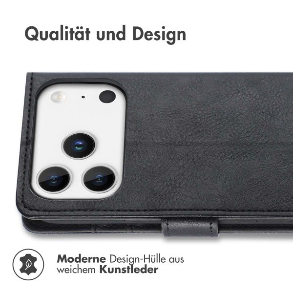 imoshion Luxuriöse Klapphülle Apple iPhone 17 Pro - Schwarz