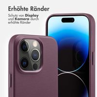 Accezz MagSafe Leather Backcover Apple iPhone 14 Pro - Heath Purple