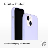 Accezz Liquid Silikoncase mit MagSafe für das iPhone 14 - Violett