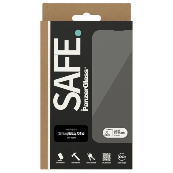 SAFE by PanzerGlass Ultra-Wide Fit Displayschutz für das Samsung Galaxy A34 (5G)