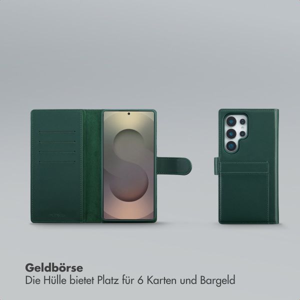 Selencia Olyn Abnehmbare Bookcase mit MagSafe Samsung Galaxy S25 Ultra - Grün