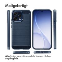 imoshion Brushed Back Cover Oppo Reno15 (5G) - Dunkelblau
