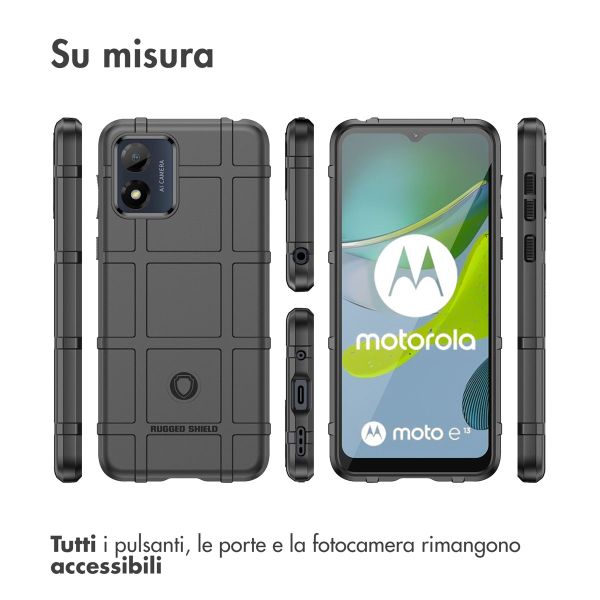 imoshion Rugged Shield Backcover Motorola Moto E13 - Schwarz
