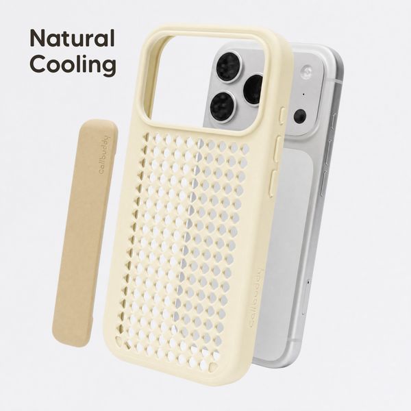 Callbuddy Hülle mit Strap Apple iPhone 17 Pro - Sand Glow