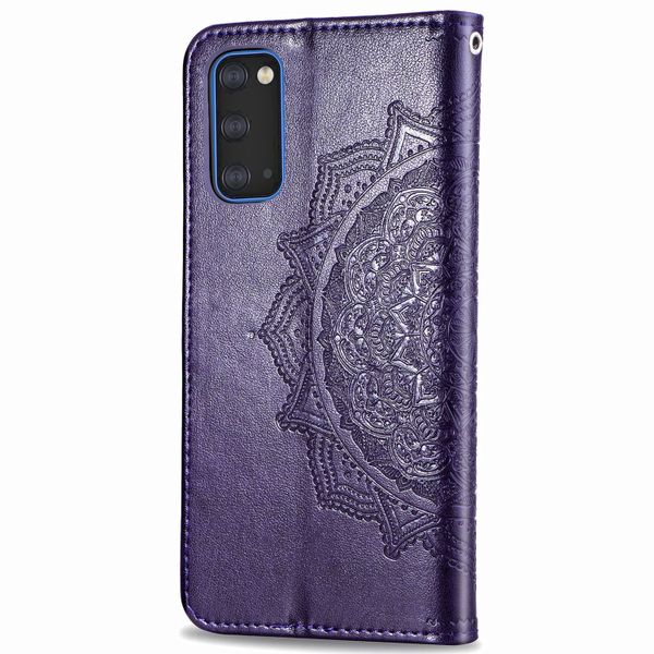 Mandala Klapphülle Violett für das Samsung Galaxy S20