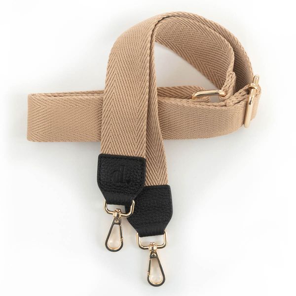 Dutchies Phone Strap - Verstellbare Universal-Telefonkordel - Desert Beige / Black