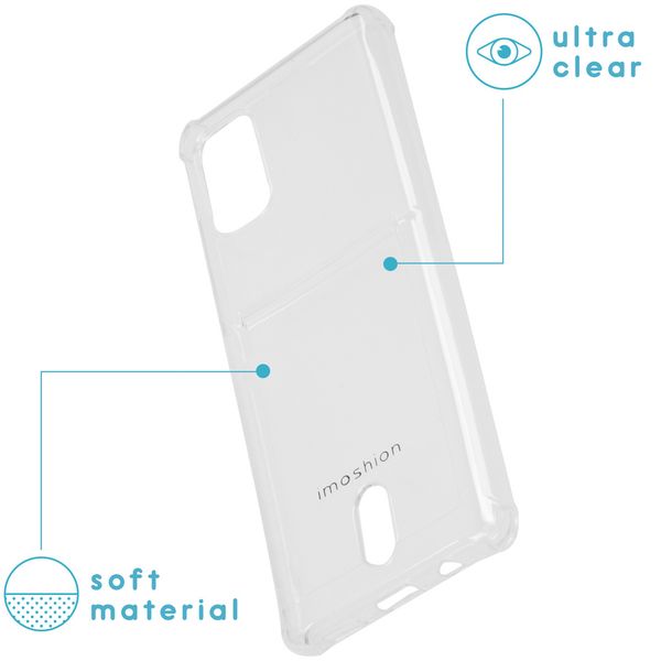 imoshion Soft Case Back Cover mit Kartenfach Galaxy A51 -Transparent