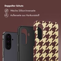 Selencia Vivid Back Cover Samsung Galaxy A36 / A56 - Pied-de-Poule