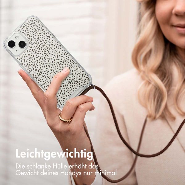 imoshion Design Hülle mit Band Apple iPhone 13 - Desert Dots