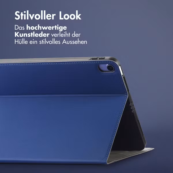 Accezz Classic Klapphülle Apple iPad Air 11 Zoll (2025) M3 / (2024) M2 / Air 5 (2022) / Air 4 (2020) - Dunkelblau