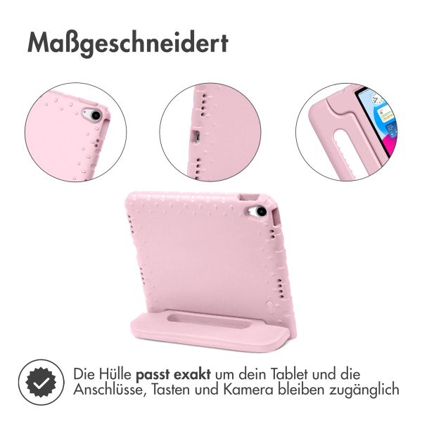 imoshion Schutzhülle mit Handgriff kindersicher für das iPad 11 (2025) 11 Zoll / iPad 10 (2022) 10.9 Zoll - Hellrosa