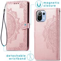 imoshion Mandala Klapphülle Xiaomi Mi 11 Lite (5G/4G) / 11 Lite 5G NE - Rosé gold