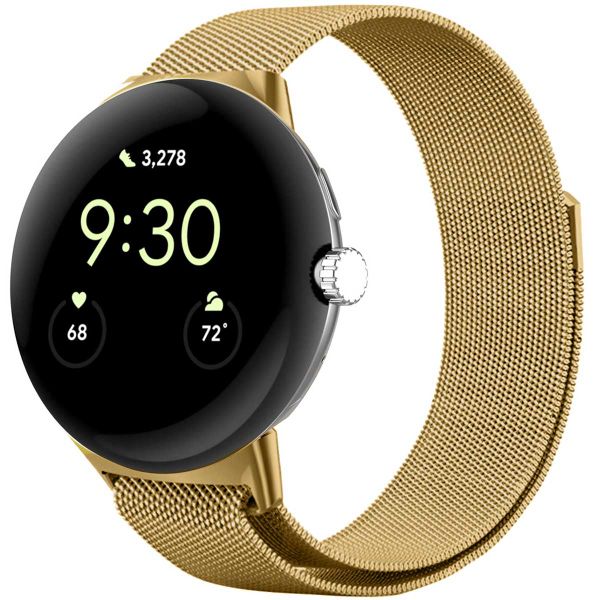 imoshion Mailändische Magnetarmband für das Google Pixel Watch / Watch 2 / Watch 3 (41 mm) - Gold