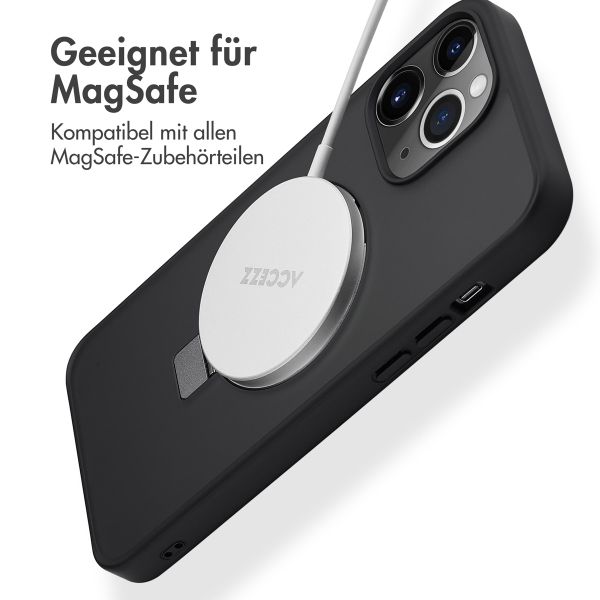 Accezz Ring Stand Backcover mit MagSafe Apple iPhone 13 Pro Max - Schwarz