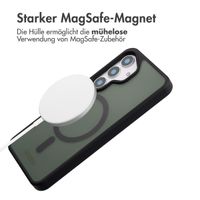 Accezz Rugged Frosted Back Cover mit MagSafe Samsung Galaxy S25 - Schwarz