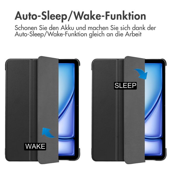 imoshion Trifold Klapphülle Apple iPad Air 13 Zoll (2025) M3 / (2024) M2 - Schwarz