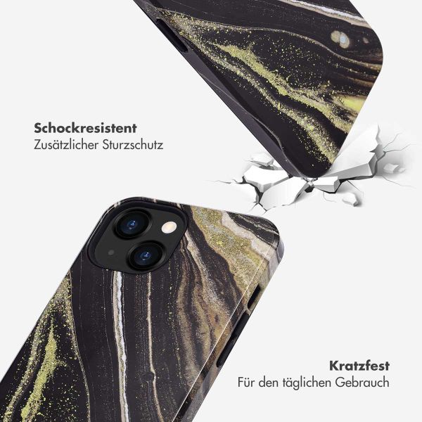 Selencia Vivid Tough Back Cover für das iPhone 13 - Chic Marble