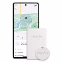 Chipolo Point Bundle – Bluetooth-Tracker für Android – 1x Tag & 1x Karte – Weiß