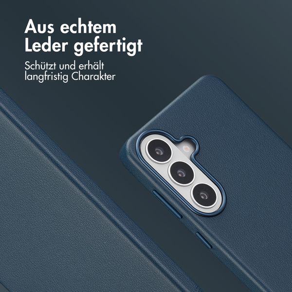 Accezz MagSafe Leather Backcover Samsung Galaxy S26 Plus - Nightfall Blue