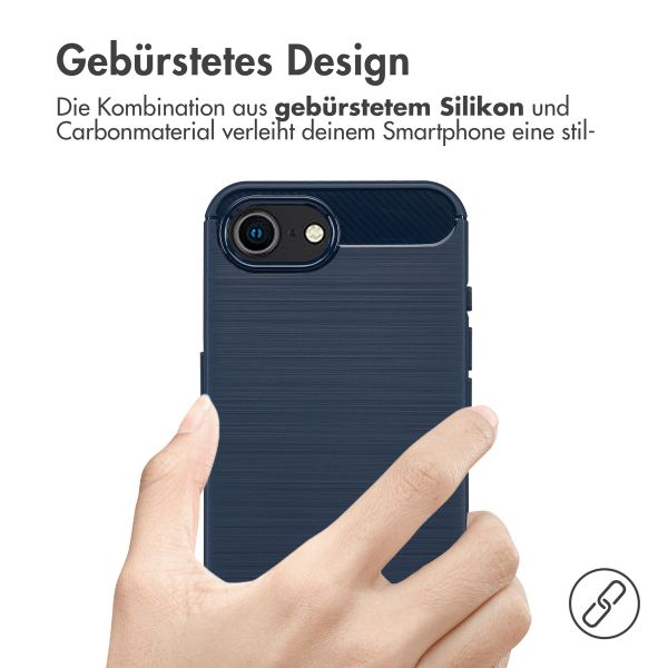 imoshion Brushed Back Cover für das iPhone SE 4 - Dunkelblau