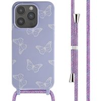 imoshion Silikonhülle design mit Band für das iPhone 15 Pro - Butterfly