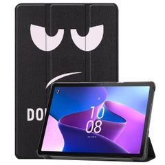 imoshion Design Trifold Klapphülle Lenovo Tab M10 Plus (3rd gen) - Don't touch