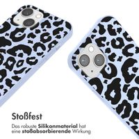 imoshion SilikonHülle design mit Band Apple iPhone 14 - Animal Lila