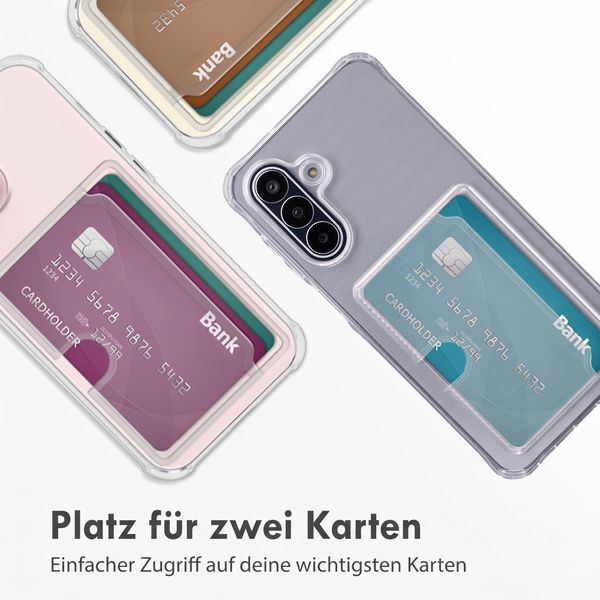 imoshion Soft Case Back Cover mit Kartenhalter Samsung Galaxy A18 (4G) / A17 (4G/5G) - Transparent