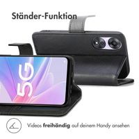 imoshion Luxuriöse Klapphülle Oppo A78 (4G) - Schwarz