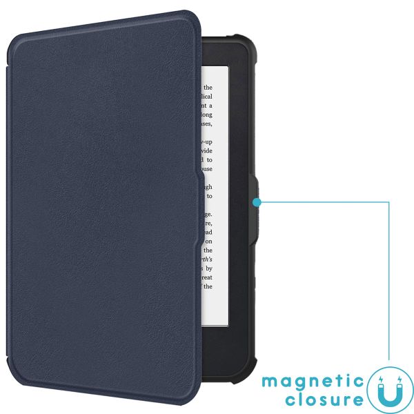 imoshion Slim Soft Case Klapphülle Kobo Clara 2E / Tolino Shine 4 - Dunkelblau