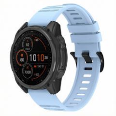 imoshion QuickFit® Stripe Silikonarmband -   Garmin 22 mm Anschluss - Hellblau