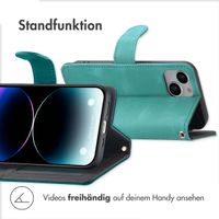 imoshion Klapphülle mit Kordel Apple iPhone 14 / 13 - Türkis