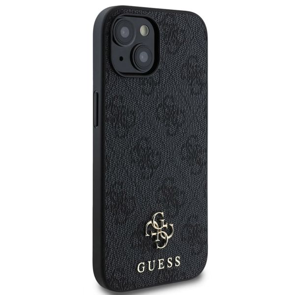 Guess 4G Metal Logo Back Cover MagSafe Apple iPhone 15 - Schwarz