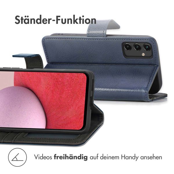 imoshion Luxuriöse Klapphülle Samsung Galaxy A14 (5G/4G) - Dunkelblau