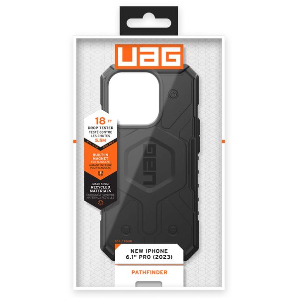 UAG Pathfinder Case MagSafe für das iPhone 15 Pro - Schwarz