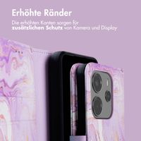 imoshion Design Klapphülle Xiaomi Redmi Note 14 (4G) - Purple Marble