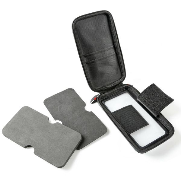 Lampa Telefonhalter Motorroller - Spritzwassergeschützt - Spiegel- und Windschutzscheibenbefestigung - Schwarz